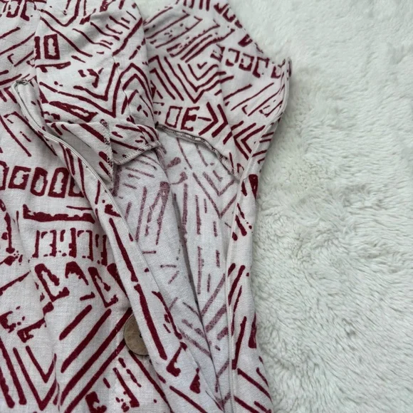 Forever 21 Contemporary Geometric Print Mini Dress Women’s XS Linen Blend Casual - Picture 5 of 9